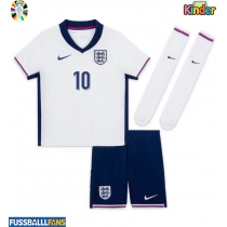 England Jude Bellingham #10 Heimtrikotsatz Kinder EM 2024 Kurzarm (+ Kurze Hosen)